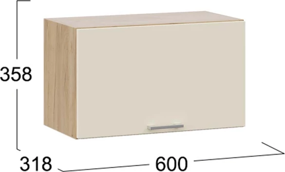 Шкаф навесной для кухни ТриЯ Габриэлла 1ВВ6Г с одной откидной дверью