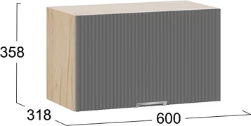 Шкаф навесной для кухни ТриЯ Кимберли 1В6ГП с одной откидной дверью