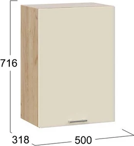 Шкаф навесной для кухни ТриЯ Габриэлла 1ВВ5 с одной дверью