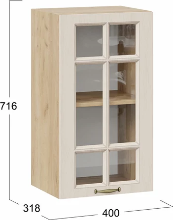 Шкаф навесной для кухни ТриЯ Лина 1ВВ4С с одной дверью