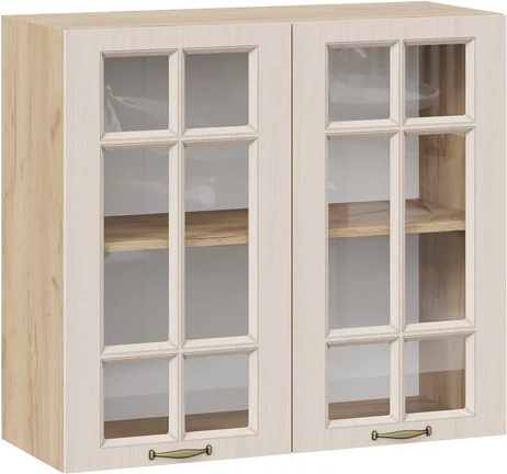 Шкаф навесной для кухни ТриЯ Лина 1ВВ8С с двумя дверьми - фото