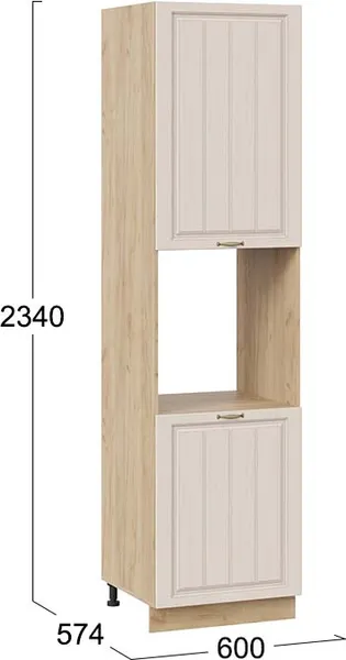 Шкаф-пенал кухонный ТриЯ Лина 1ПВ6 с двумя дверями