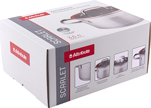 Кастрюля Attribute Scarlet ASC003