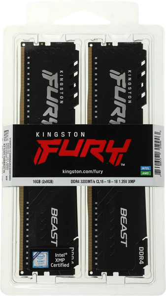Оперативная память DDR4 Kingston KF432C16BBK2/16WP