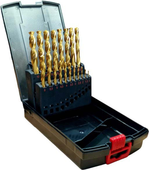 Набор сверл Wumax HSS-TiN DIN338 / 06249001 - фото