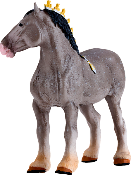 Фигурка коллекционная Konik Лошадь Шайр серая в яблоках AMF1135 - фото