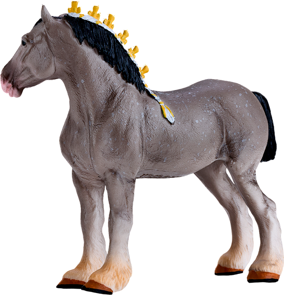 Фигурка коллекционная Konik Лошадь Шайр серая в яблоках AMF1135