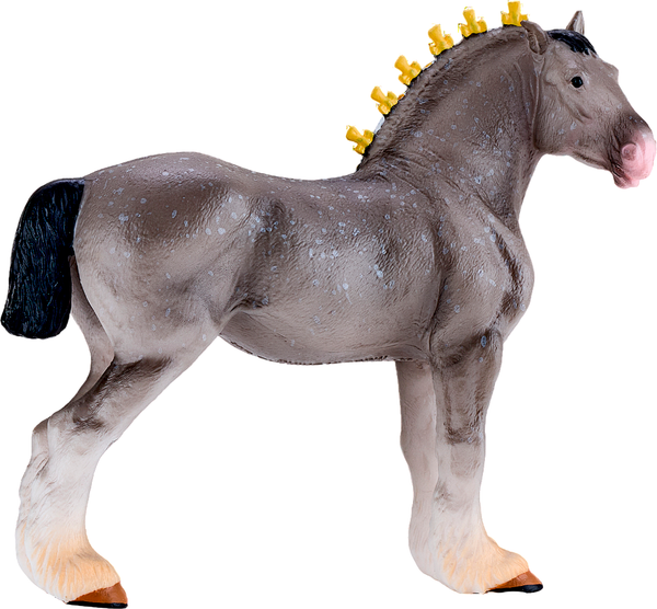 Фигурка коллекционная Konik Лошадь Шайр серая в яблоках AMF1135