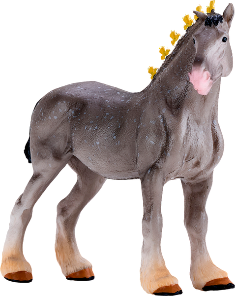 Фигурка коллекционная Konik Лошадь Шайр серая в яблоках AMF1135