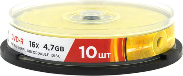 Набор дисков DVD-R Mirex 16X 4.7GB / UL130003A1L - фото