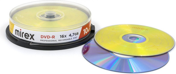 Набор дисков DVD-R Mirex 16X 4.7GB / UL130003A1L