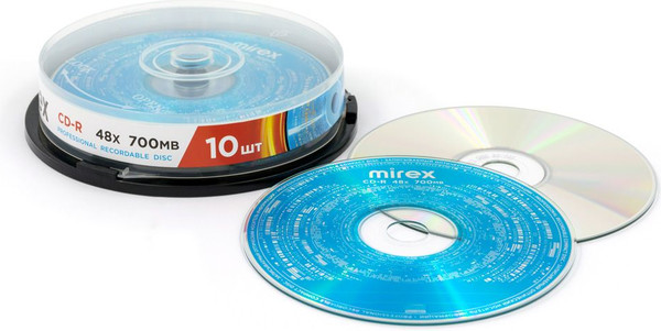 Набор дисков CD-R Mirex 48X 700MB / UL120051A8L