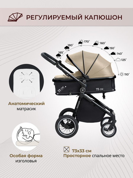 Детская универсальная коляска Sweet Baby Ranger 3в1