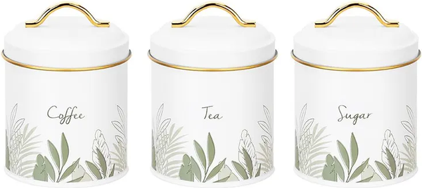 Набор емкостей для хранения Elan Gallery Tea, coffee, sugar / 240493 - фото