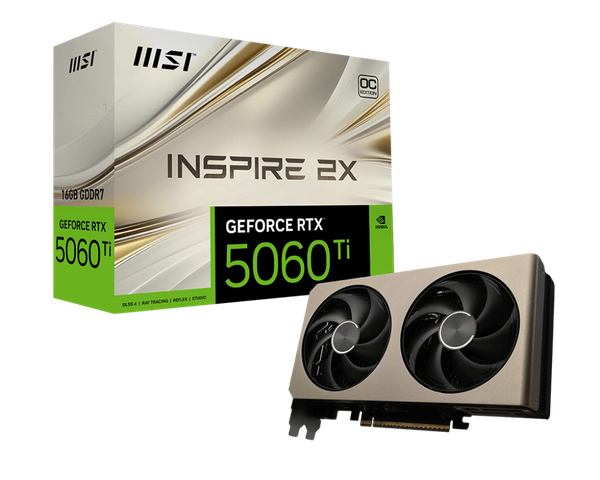 Видеокарта MSI RTX 5060 Ti 16G Inspire 2X OC