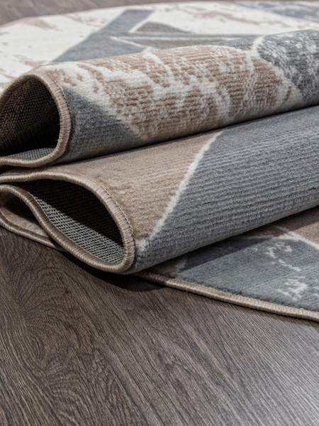 Ковер Merinos Sierra F354-OVAL-BEIGE-BLUE