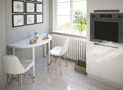 Обеденный стол Millwood Далис 2 (дуб белый Craft/металл белый)