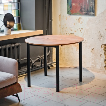 Обеденный стол Millwood Далис 3 (дуб белый Craft/металл белый)