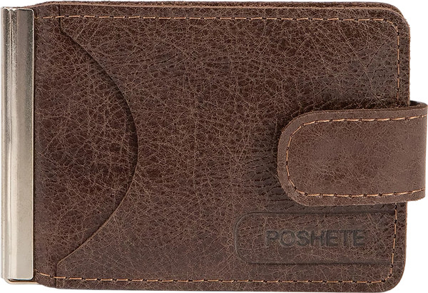 Зажим для денег Poshete 604-140NPK-BRW - фото