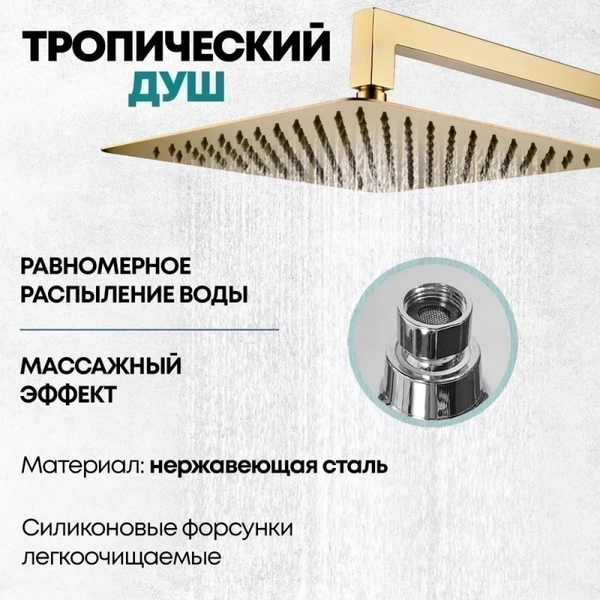 Душевая система со смесителем Grocenberg GB5089MG-1