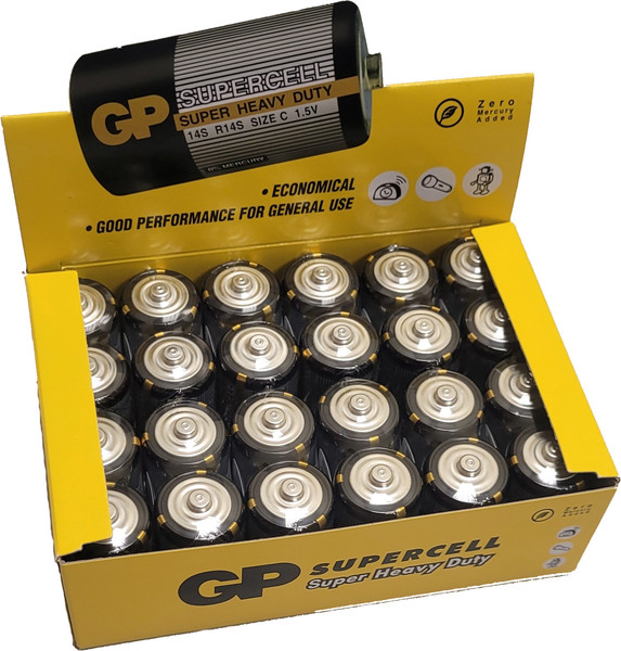 Комплект батареек GP Batteries Supercell R14/14S - фото