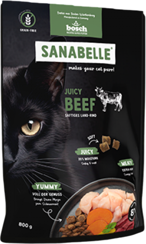 Полувлажный корм для кошек Bosch Petfood Sanabelle Juicy с говядиной - фото