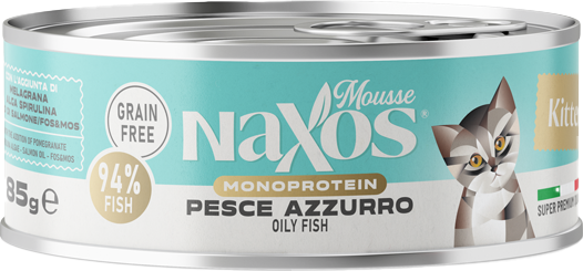 Влажный корм для кошек Adragna Naxos Kitten Монопротеин мусс из Макрели / 8104W/85M/NA - фото