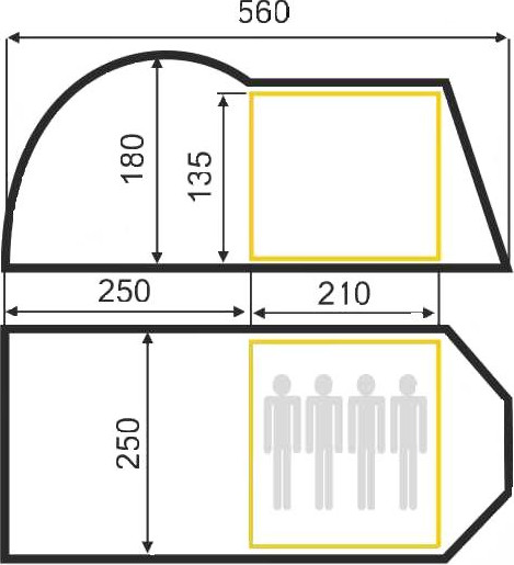 Палатка НК-Галар 4НКК Плисса