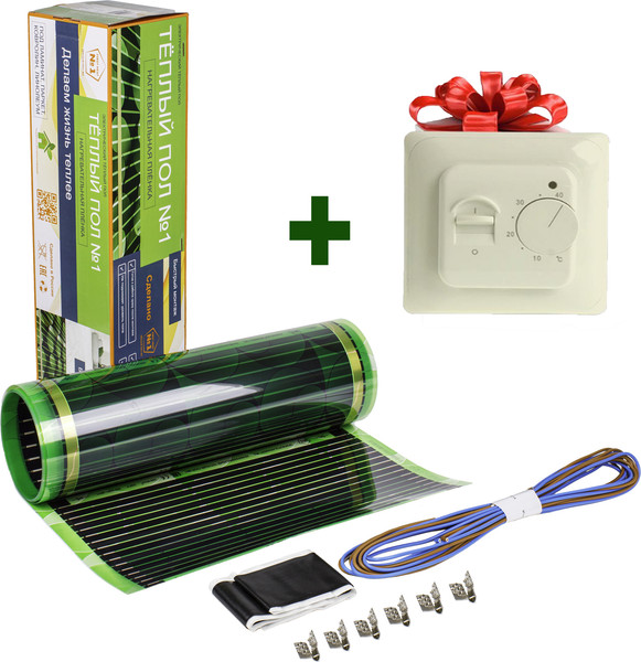 Теплый пол электрический Теплый пол №1 ПТСП-1100-5 с терморегулятором RТС 70.26 - фото