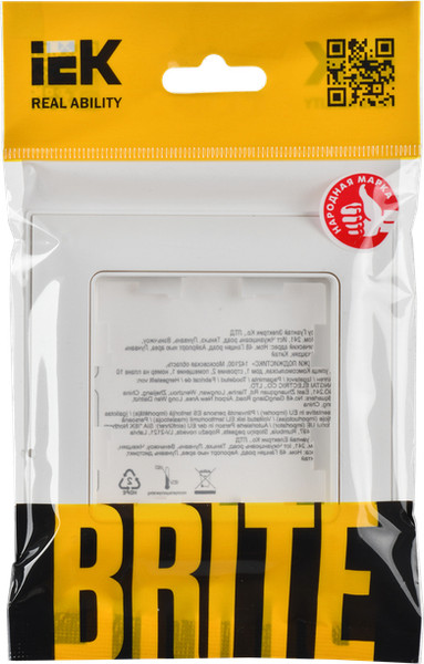 Рамка для выключателей и розеток IEK Brite BR-M12-12-K91