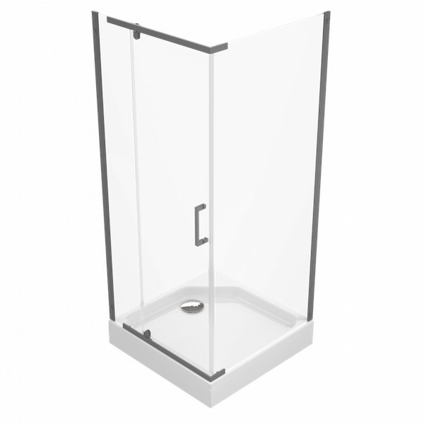 Душевой уголок Triton Терра Графит 90х90