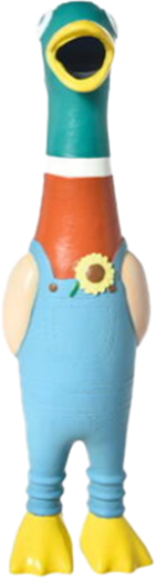 Игрушка для собак Homepet Premium Селезень с пищалкой / 89675 - фото