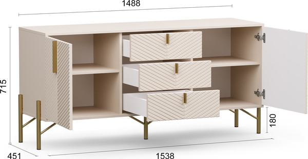 Тумба Involux Неаполь 252T001