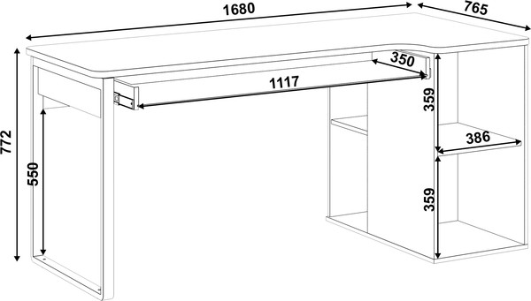 Письменный стол Involux Sale 5099 правый