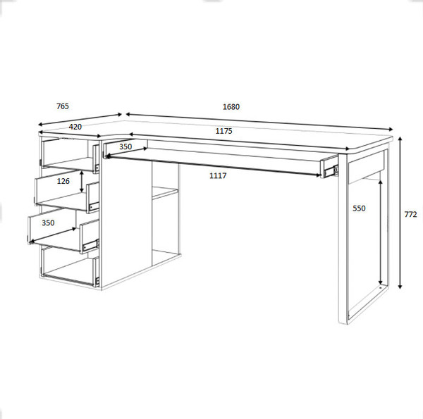 Письменный стол Involux Sale 5103 левый