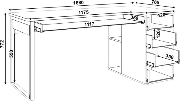 Письменный стол Involux Sale 5103 правый