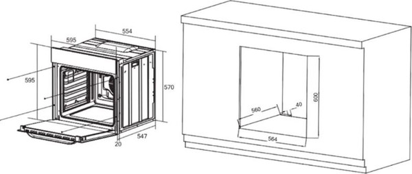 Электрический духовой шкаф ZORG NEO610 WH