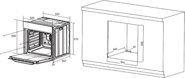 Электрический духовой шкаф ZORG NEO613 WH