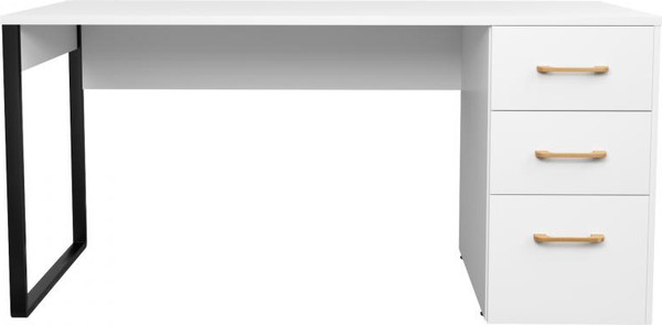 Письменный стол Involux Sale 7062 (белый премиум/металл черный)