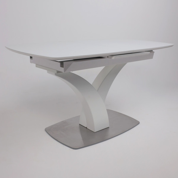 Обеденный стол Аврора Нотр дам Moderne Optiwhite 140-180x85