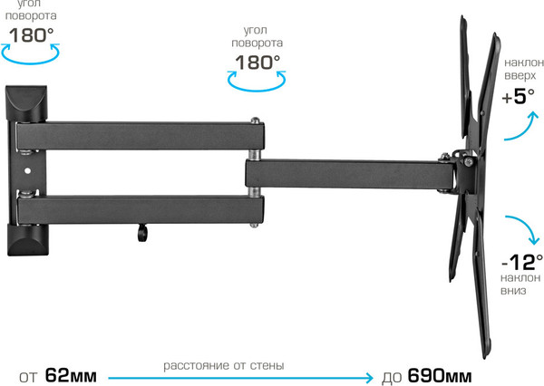 Кронштейн для телевизора Kromax Optima-410