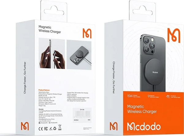 Зарядное устройство беспроводное McDodo CH-4360 Magnetic