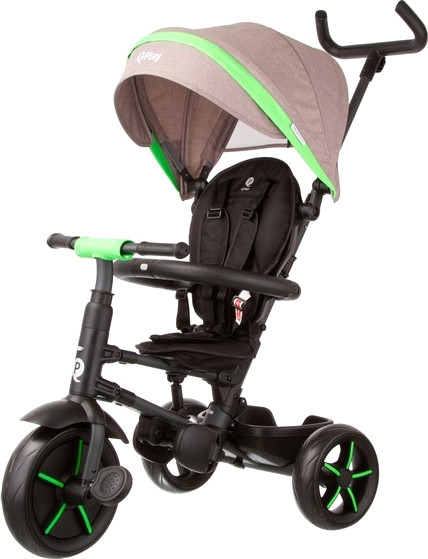 Трехколесный велосипед с ручкой QPlay Star1GG - фото