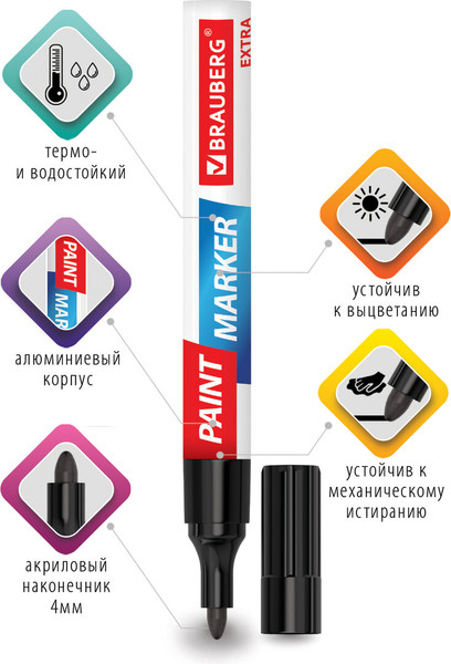 Маркер-краска Brauberg Extra / 151979