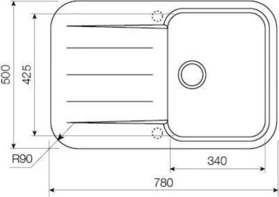 Мойка кухонная Kuppersberg Lira 1B1D Beige