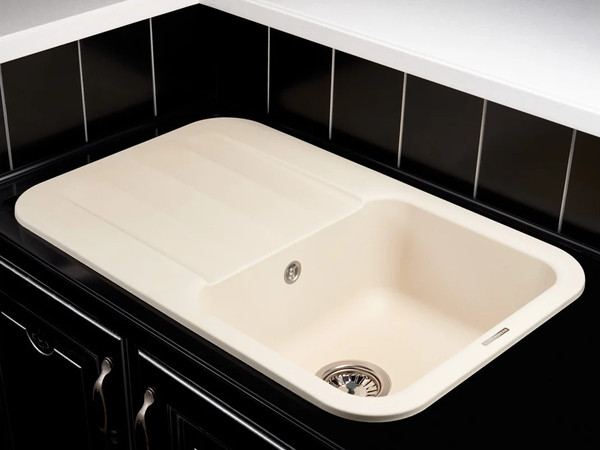 Мойка кухонная Kuppersberg Lira 1B1D Ecru