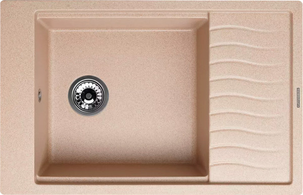 Мойка кухонная Kuppersberg Mila 1B1D Beige - фото