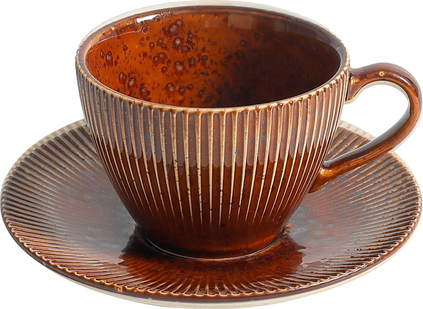 Чашка с блюдцем AksHome Aurora 200мл - фото