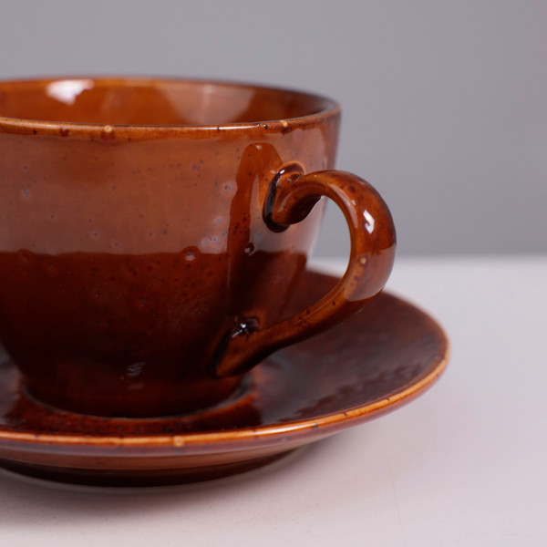 Чашка с блюдцем AksHome Opalus 200мл