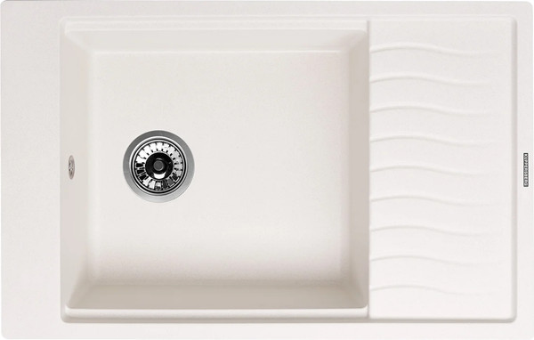 Мойка кухонная Kuppersberg Mila 1B1D White Alabaster - фото